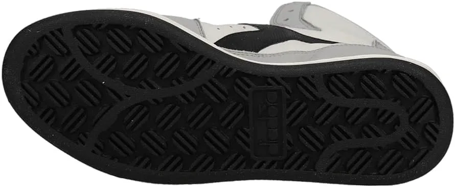 Мужские кроссовки Diadora Mi Basket Used High - серые, повседневные, белый