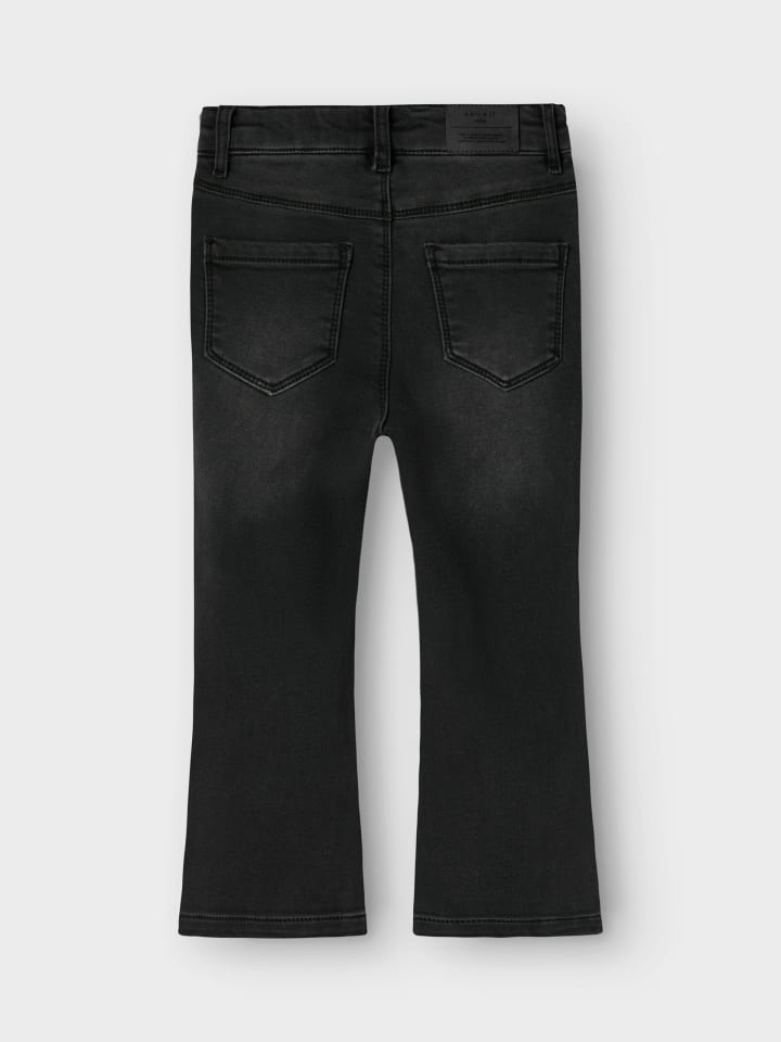 Name it Термоджинсы NMFSALLI BOOT FLEECE из черного денима — фото 3
