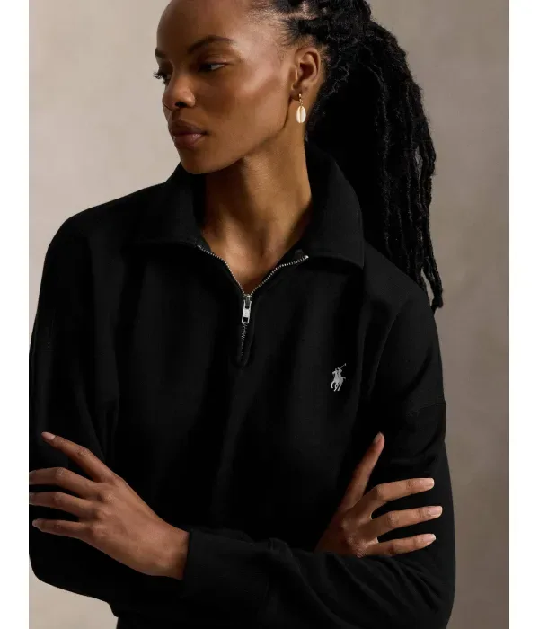 Свитер relaxed fit Polo Ralph Lauren, черный — фото 4