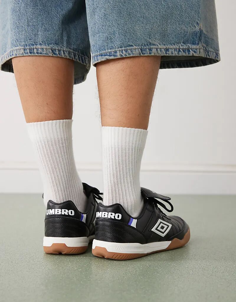 Кроссовки Umbro Speciali из кожи черного цвета — фото 3
