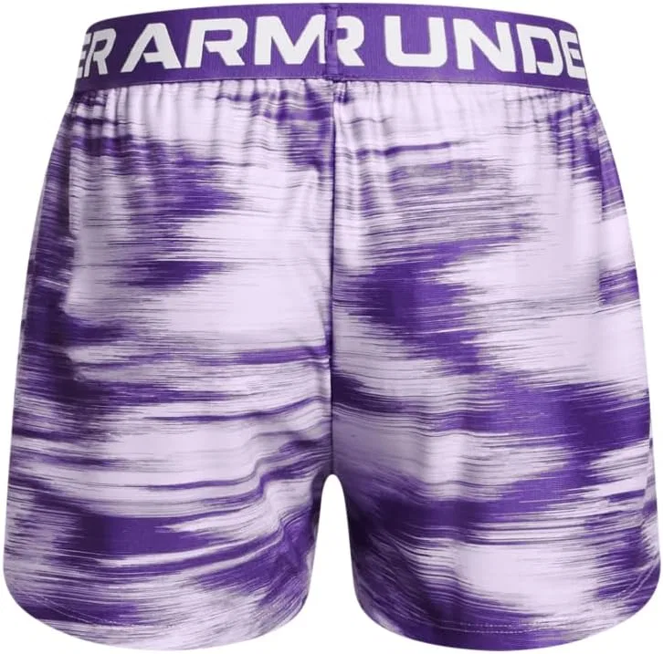 Детские шорты Under Armour Play Up с принтом, (536) Salt Purple//White — фото 2