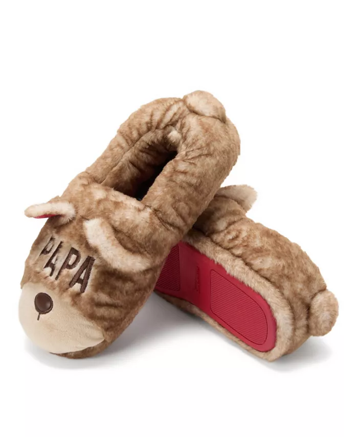 Мужские тапочки Papa Bear с закрытой пяткой Dearfoams, белый — фото 4