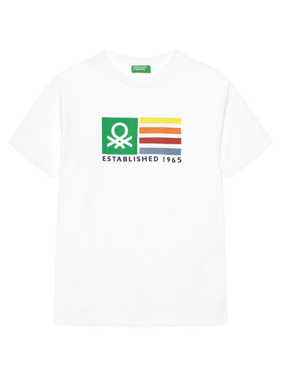 

Футболка обычного кроя 3I1XC10N3 United Colors Of Benetton, белый