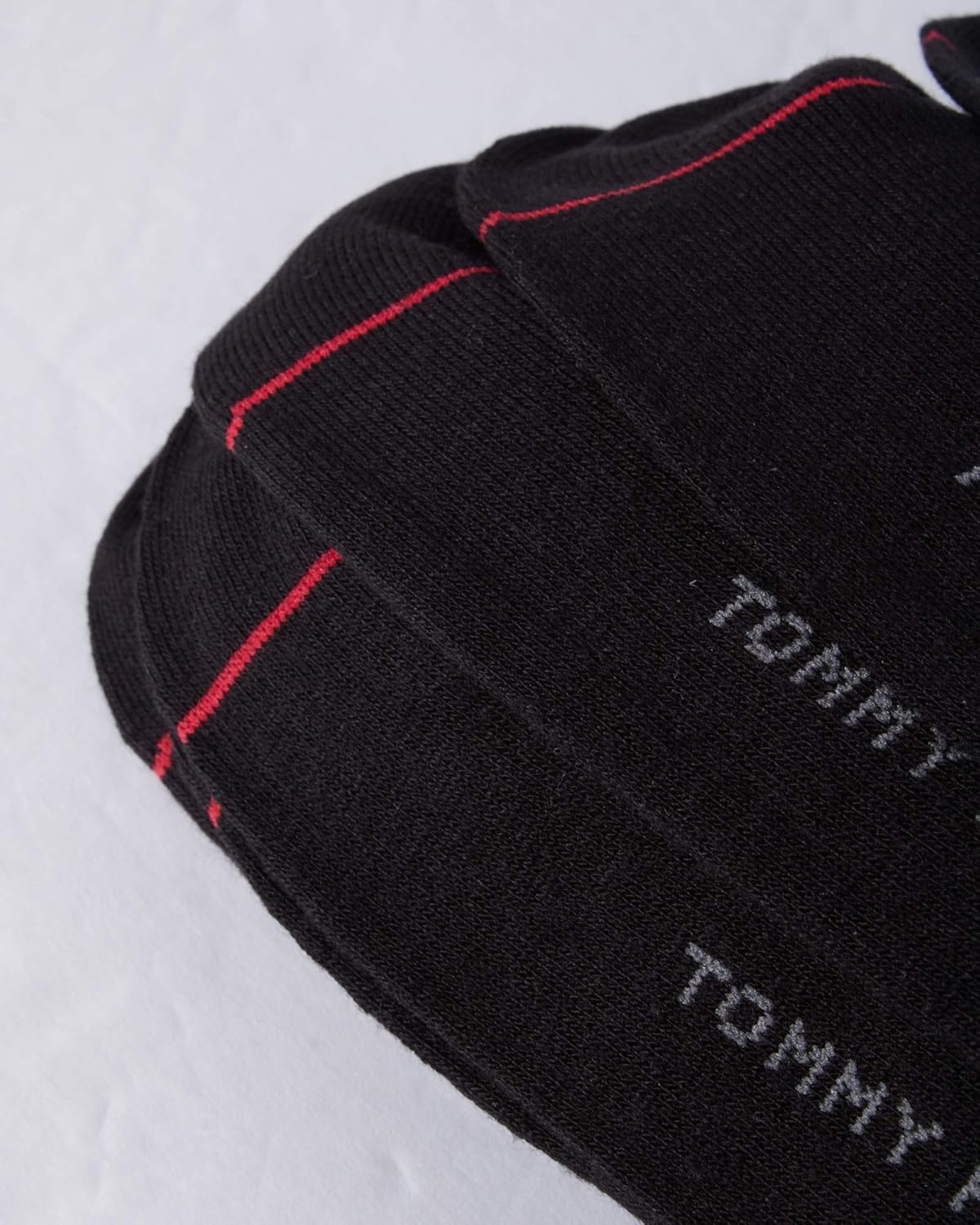 Мужские носки Tommy Hilfiger под повседневную одежду - 5 пар, легкие, комфортные, из ткани, с укрепленной пяткой - мужские носки под повседневную одежду (7-12), Black — фото 4