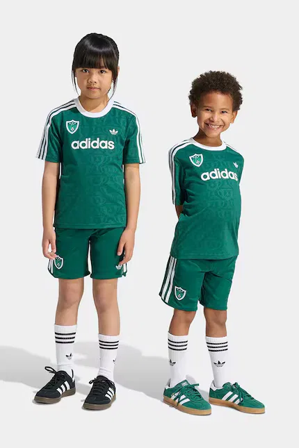 Комплект детский с узорами Adidas Originals, зеленый