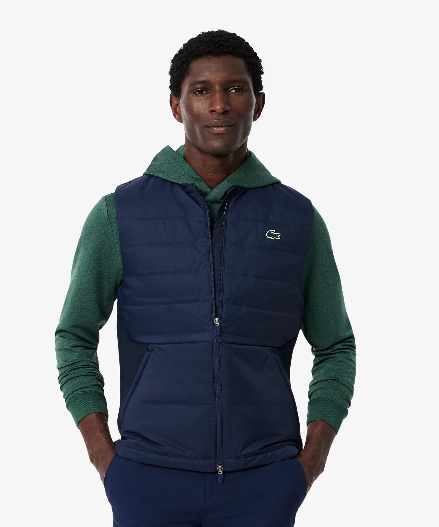 Стеганый жилет с мягкой подкладкой LACOSTE, Navy — фото 2