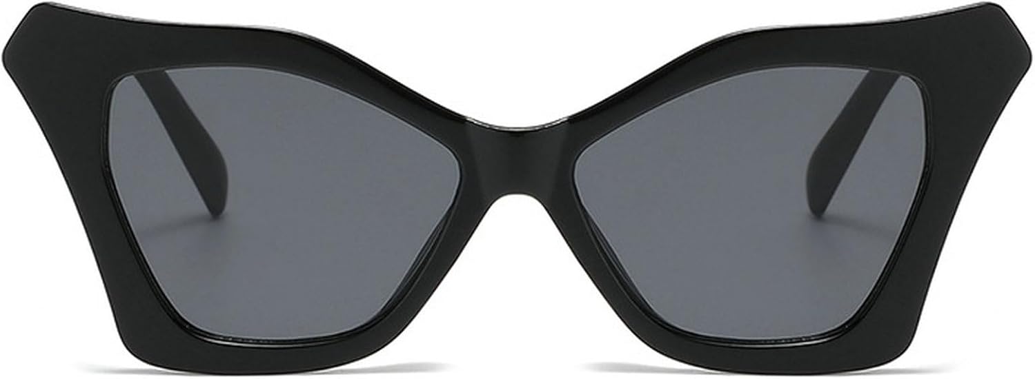 

Крупные солнцезащитные очки «кошачий глаз» для женщин, оправа «бабочка», градиентные солнцезащитные очки 2025, роскошные очки с защитой от УФ-излучения UV400 для женщин mincl, Black