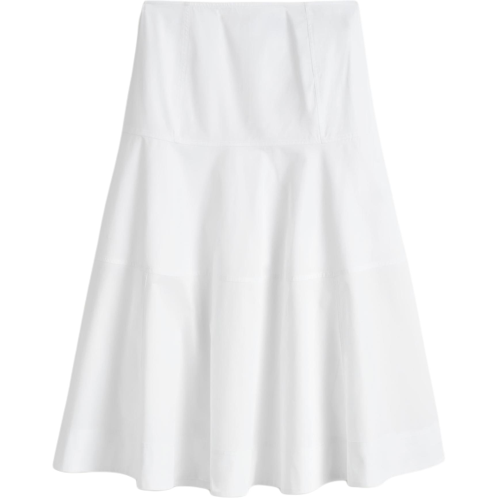 

COS Повседневная длинная юбка женская белая