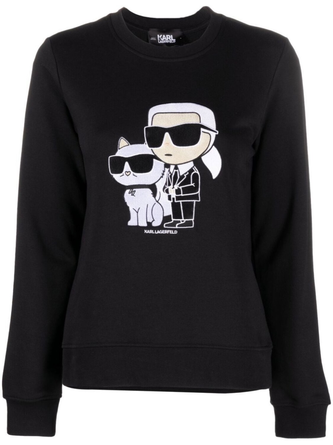 

Karl Lagerfeld толстовка Ikonik Karl & Choupette, черный
