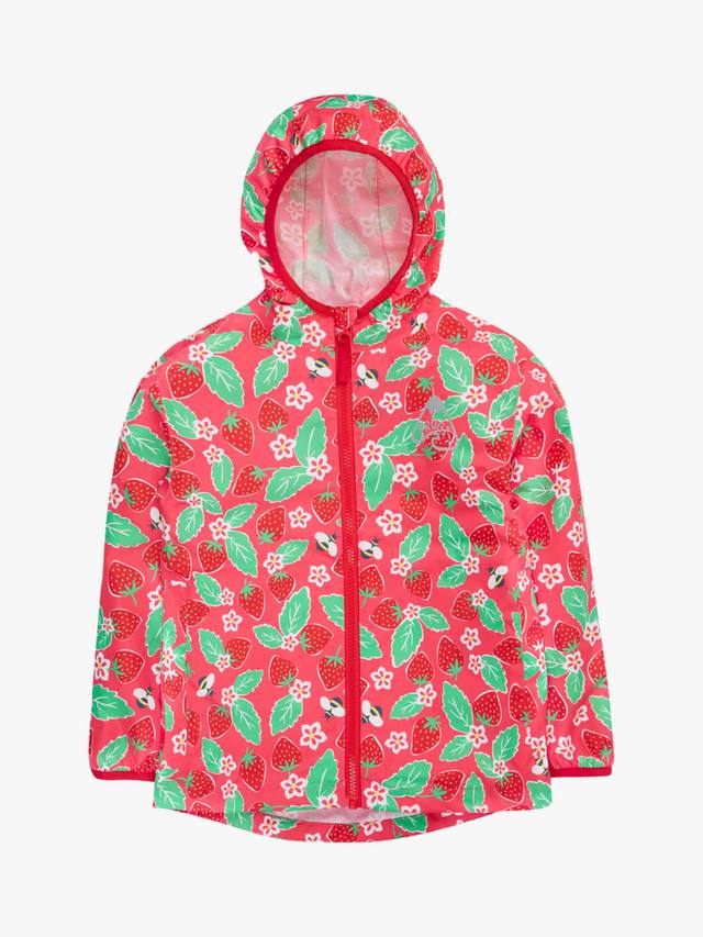 

Детская водонепроницаемая куртка Rain or Shine Strawberry Frugi, Pink/Multi