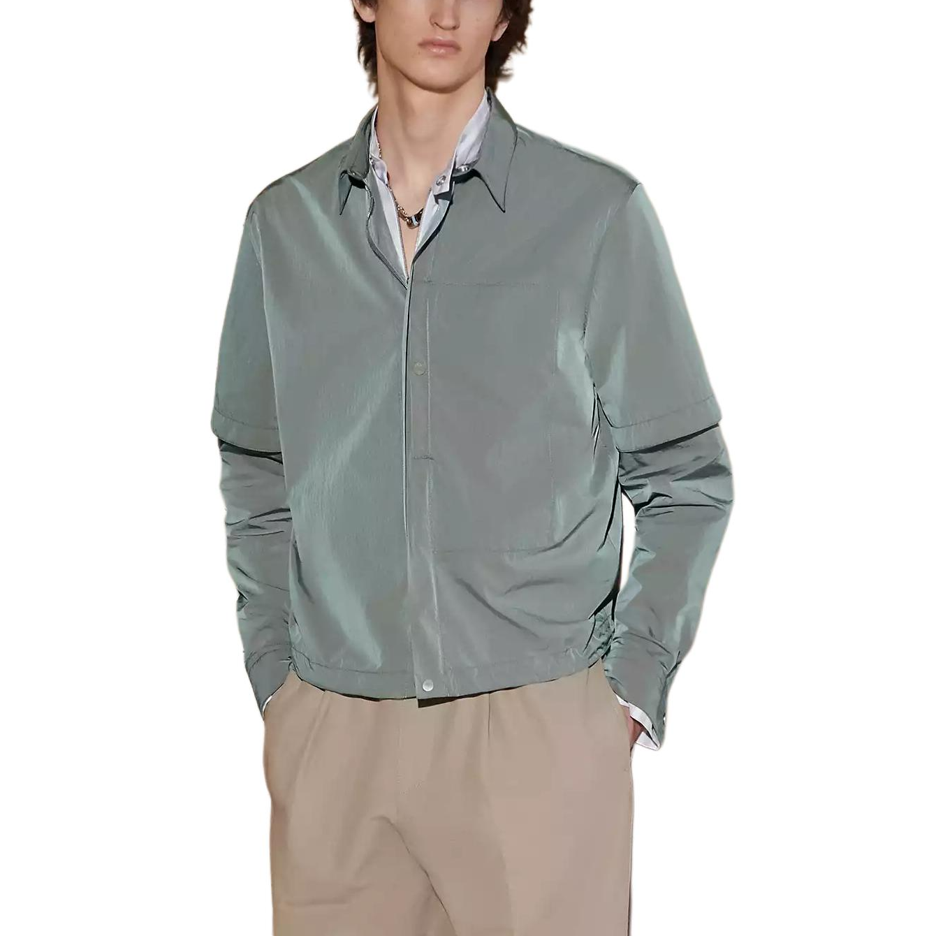 

HERMES Куртка мужская светло-серая, Light Gray