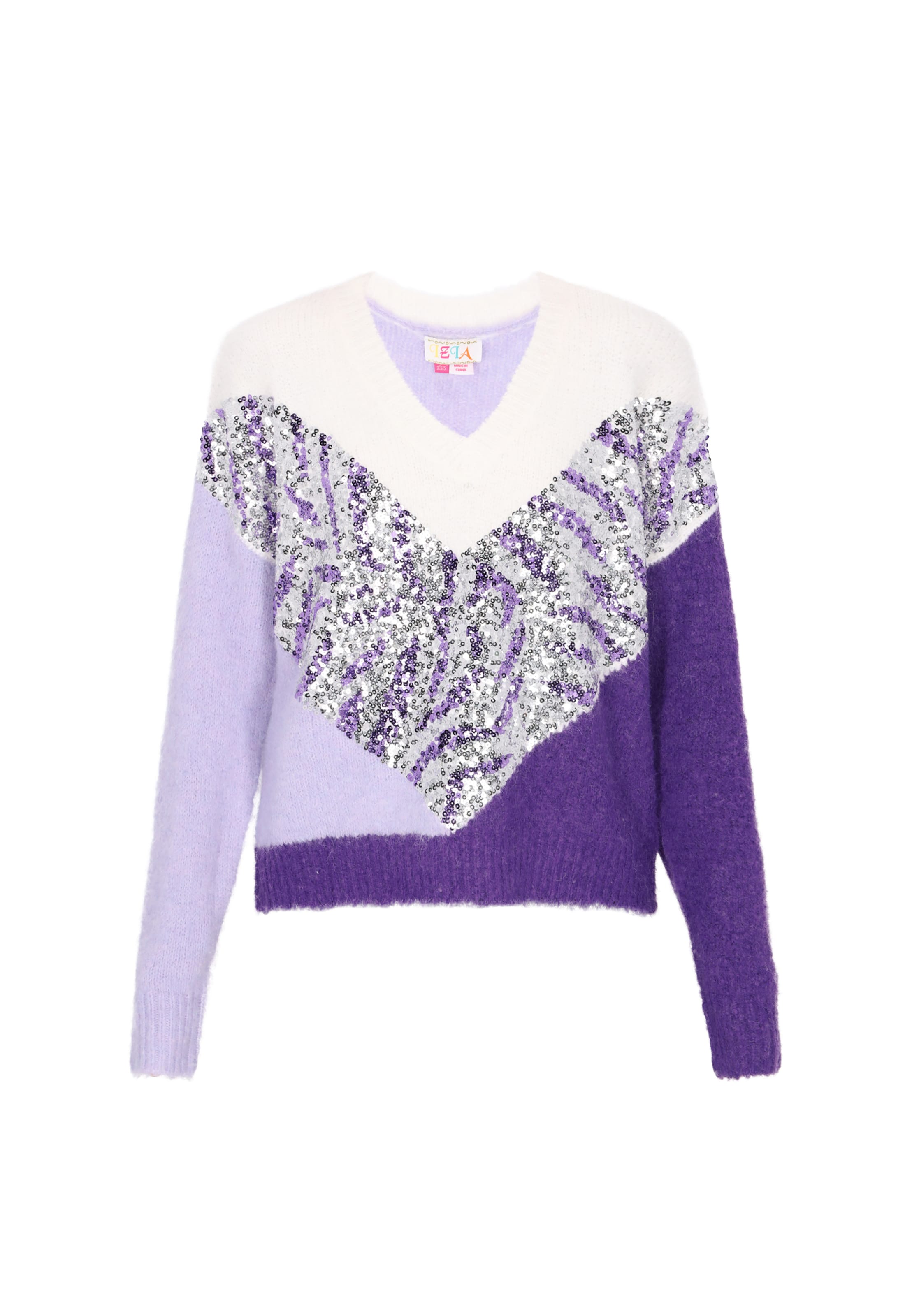 

IZIA Свитер в светло-фиолетовом и темно-фиолетовом цветах