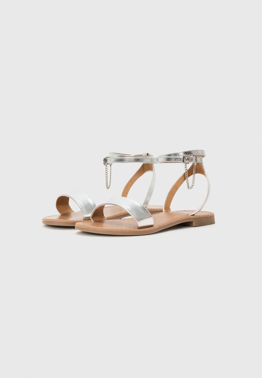 Сандалии с манжетой на щиколотке ONLMELLY CHAIN ONLY SHOES, серебряный — фото 2