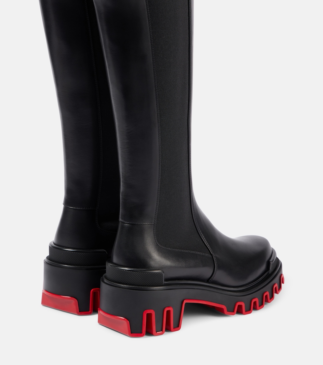 Сапоги Marchacroche Dune из кожи до колена Christian Louboutin, черный — фото 2