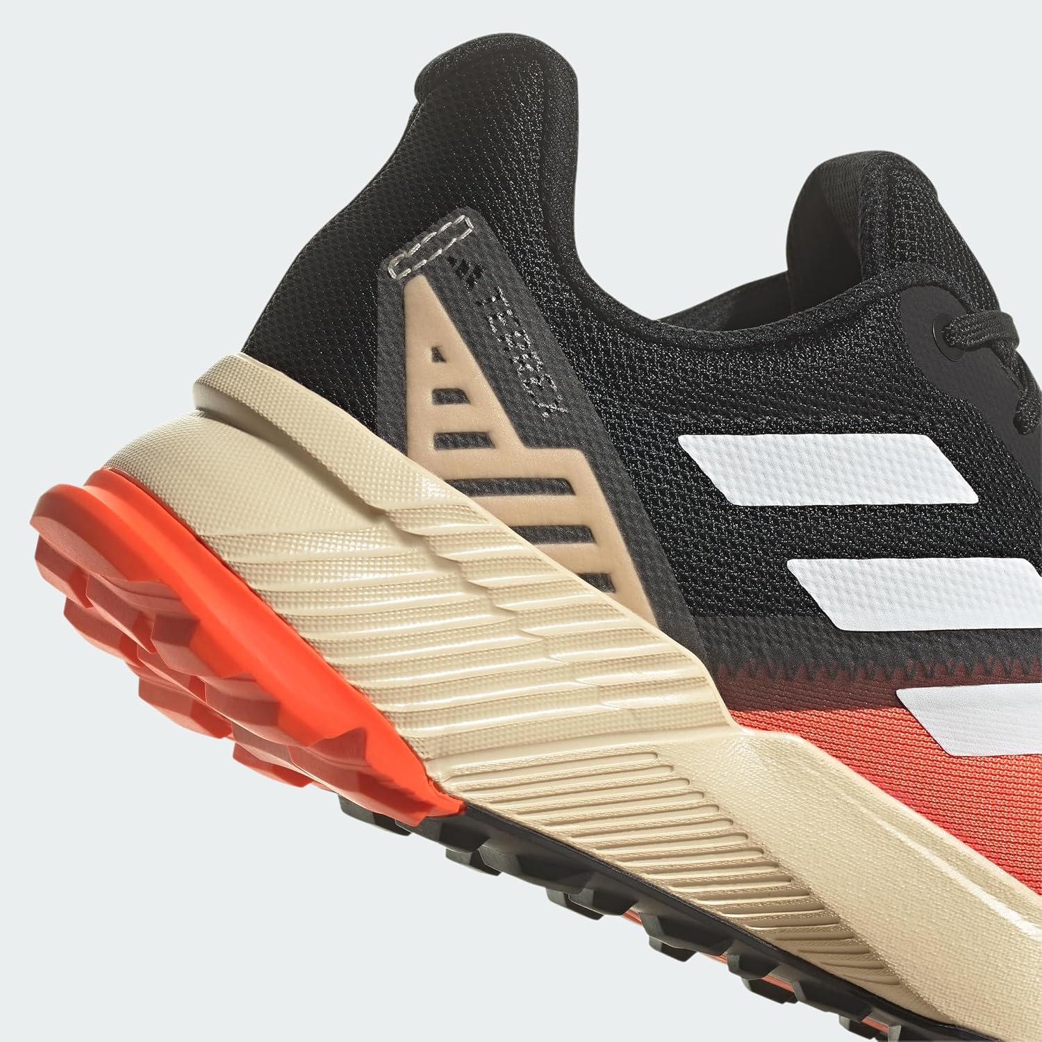 Мужские кроссовки Adidas Terrex Soulstride для трейлраннинга, белый/черный/оранжевый — фото 4