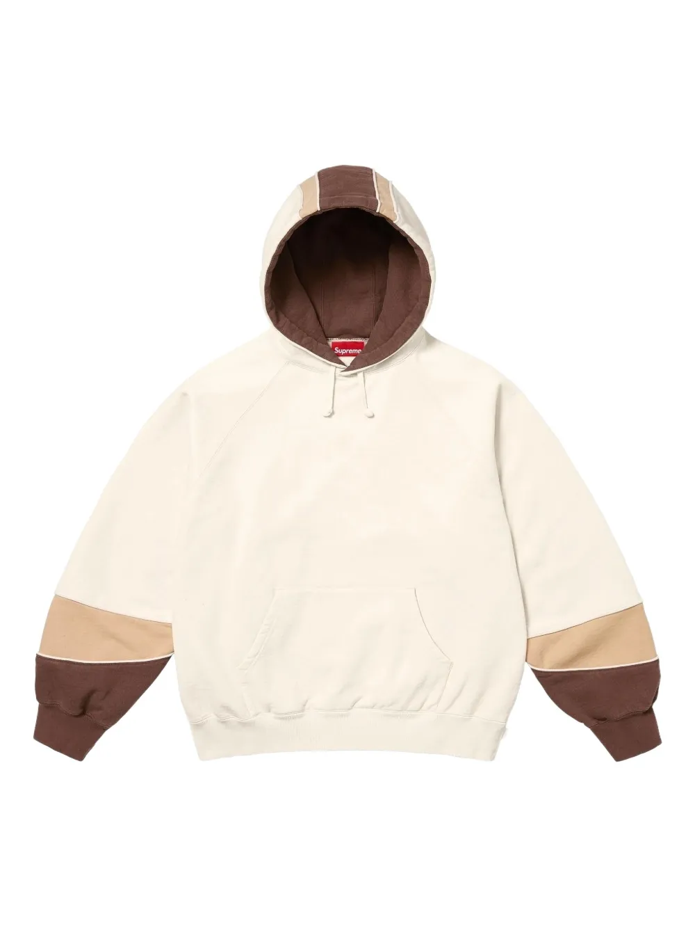 

Худи с комбинированными вставками Supreme, нейтральный