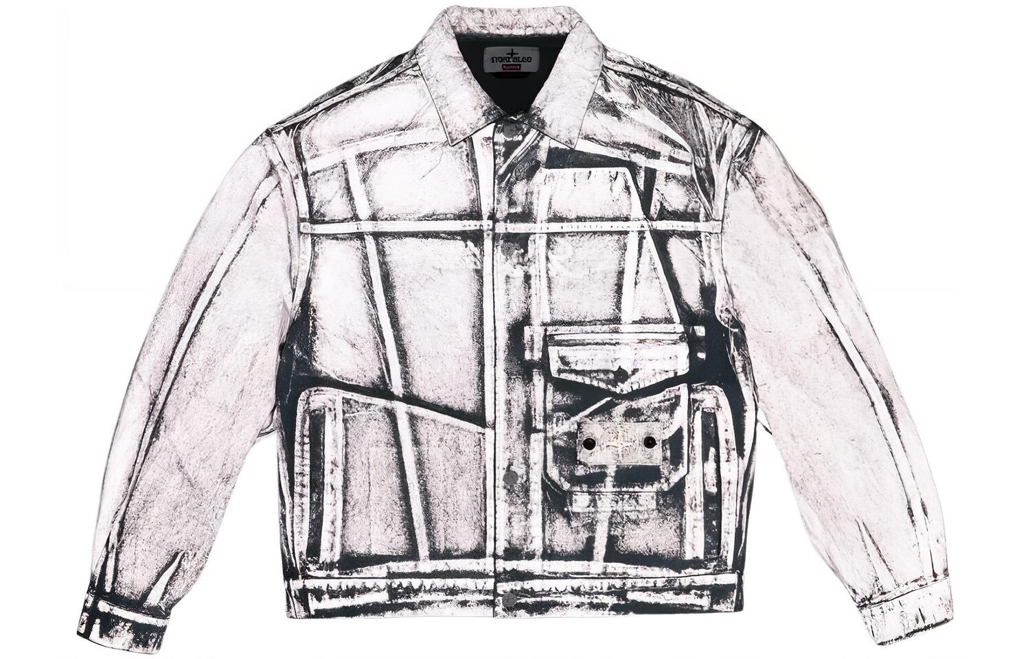 

Джинсовая куртка унисекс Supreme, серый