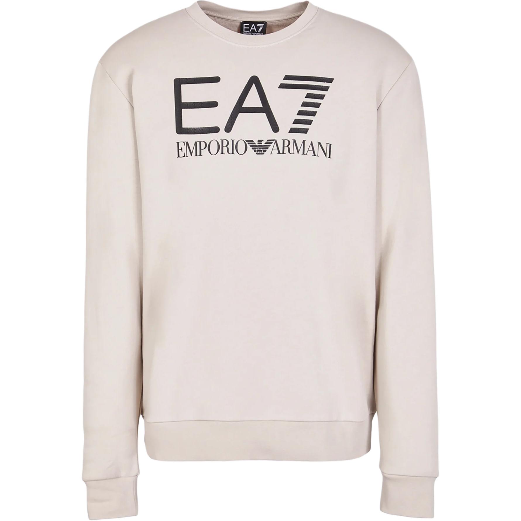 

Мужская облегающая толстовка EA7 Emporio Armani, бежевый