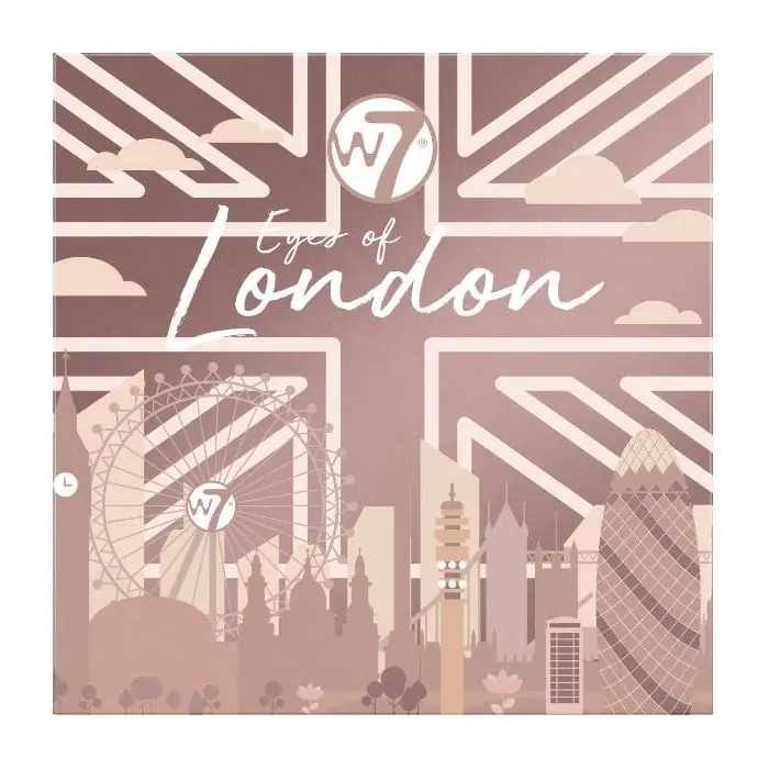 

Тени для век Paleta de Sombras Eyes of London W7, 9 Sombras