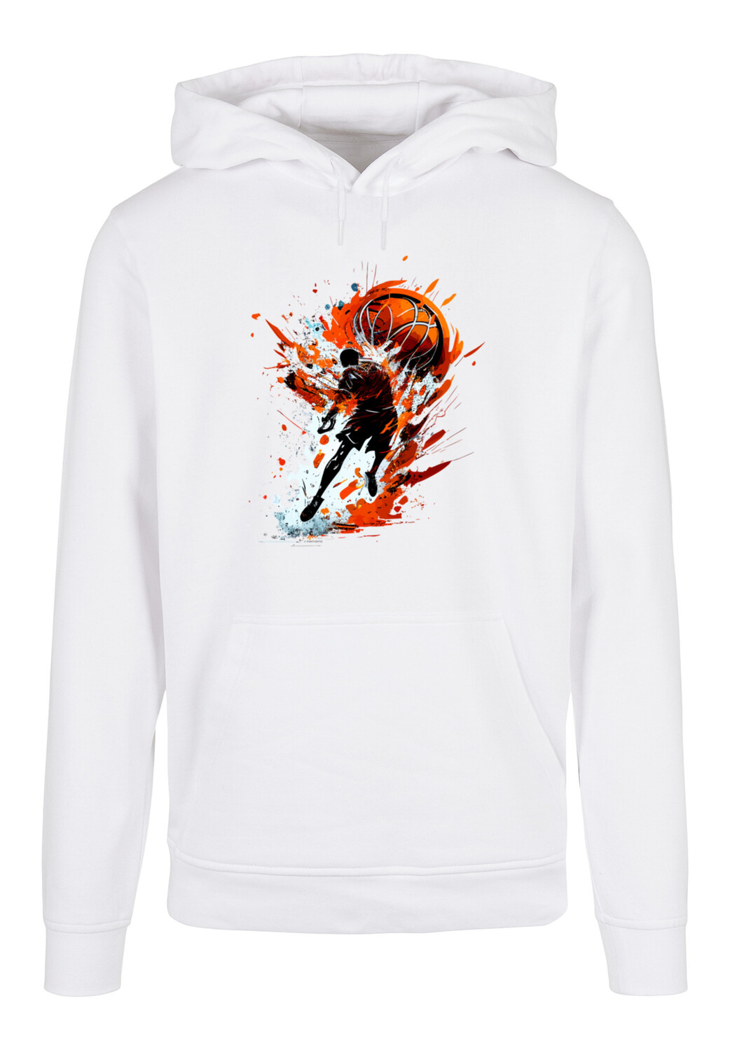 

Пуловер F4NT4STIC Basic Hoodie Basketball Splash Sport HOODIE, белый