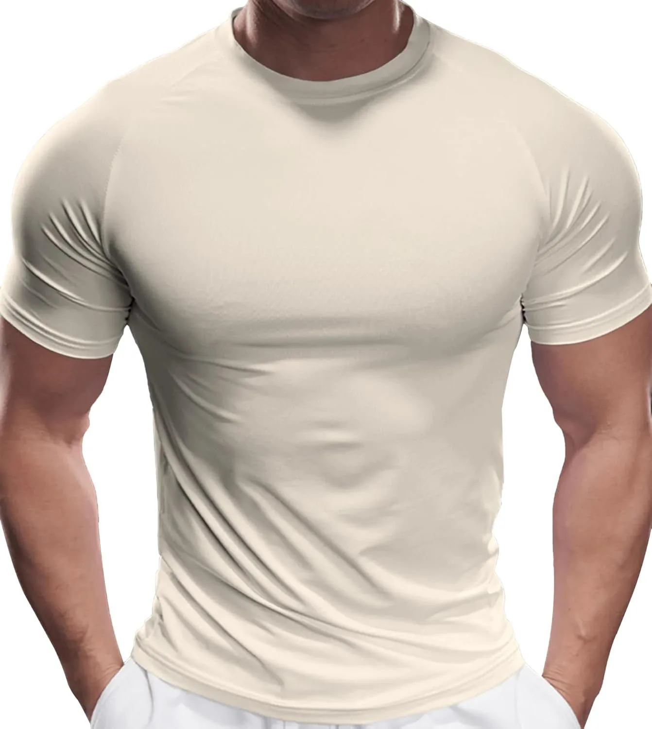 

Fioboc компрессионная футболка для мужчин, влагоотводящая, быстросохнущая, размеры S-4XL