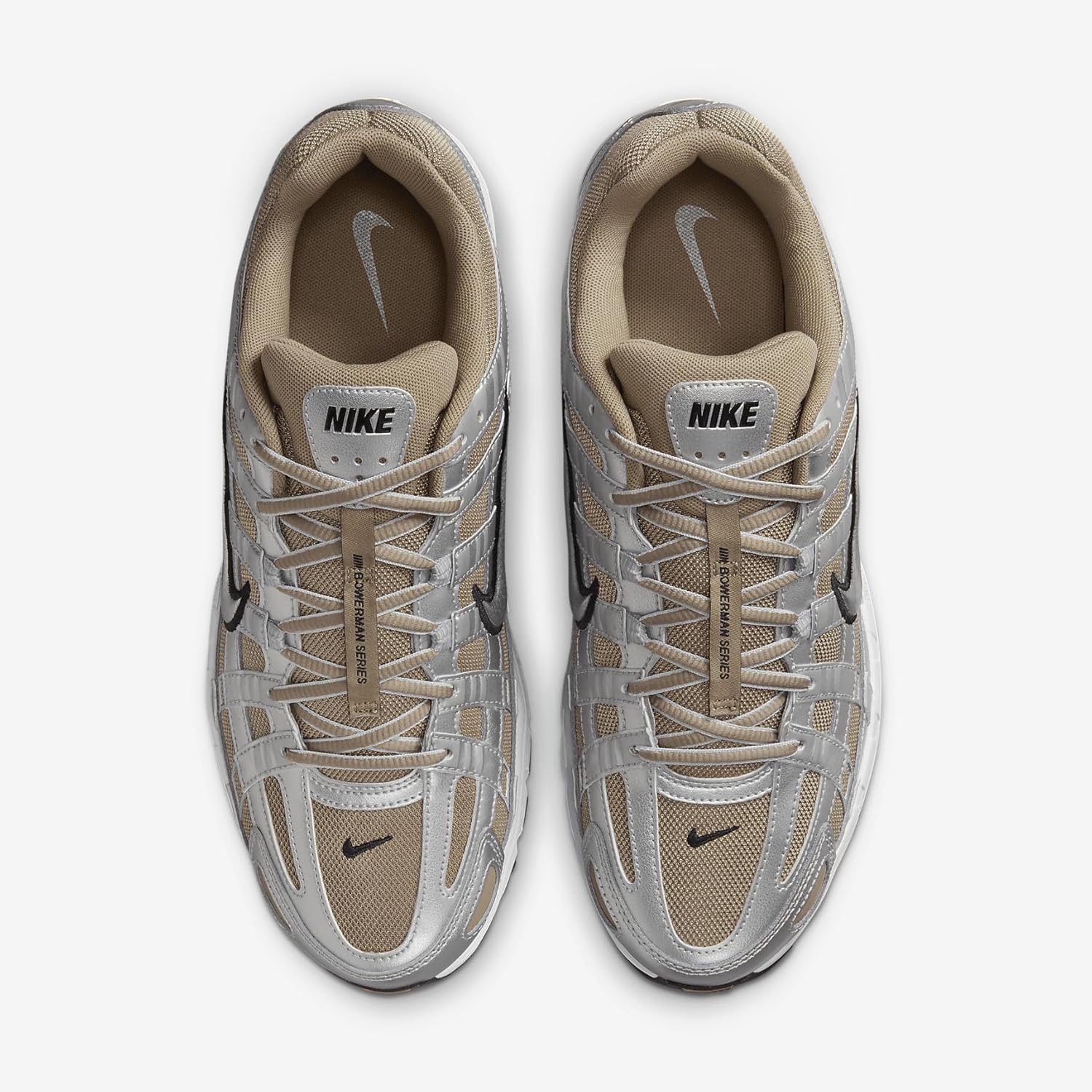 Мужские кроссовки Nike P-6000, Khaki/Metallic Platinum/Pure Platinum/ — фото 4