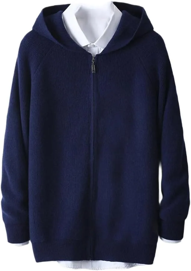 

Мужской худи-кардиган на молнии с длинными рукавами для осени и зимы