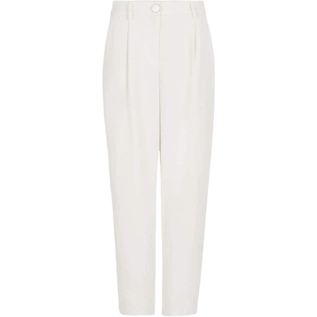 

Женские белые повседневные брюки AE FW23 ARMANI EXCHANGE, черные