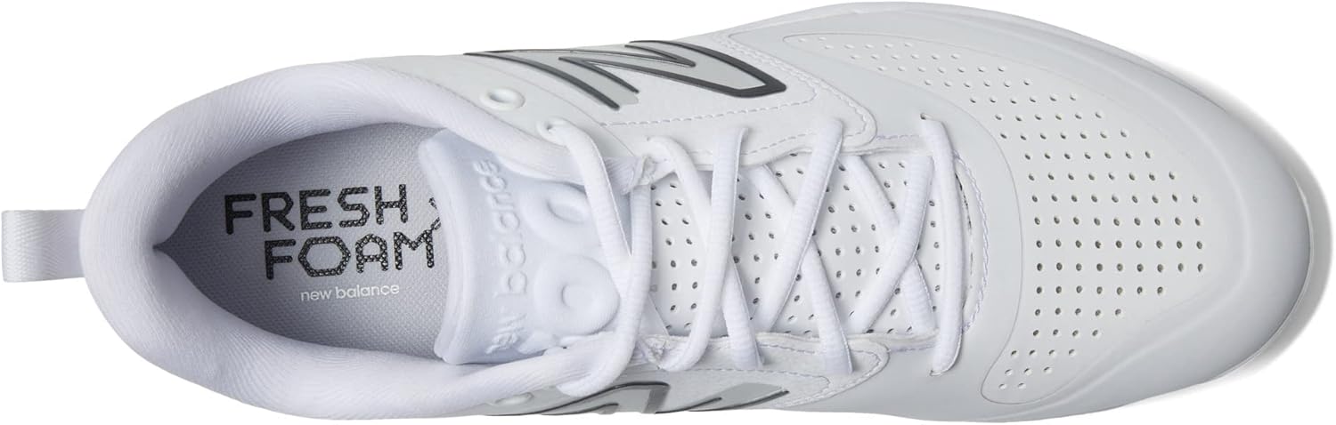 Бейсбольные кроссовки New Balance Fresh Foam X 3000 V6 для мужчин, металлические, White/Castlerock — фото 2