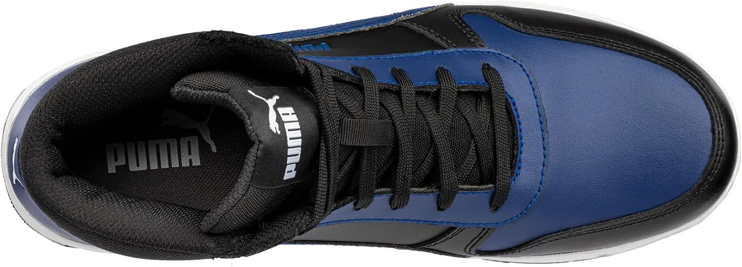 Защитная обувь PUMA Safety Frontcourse Mid S3 ESD FO HRO SR унисекс, нескользящая, безметаллическая, из стекловолокна, Blue — фото 3