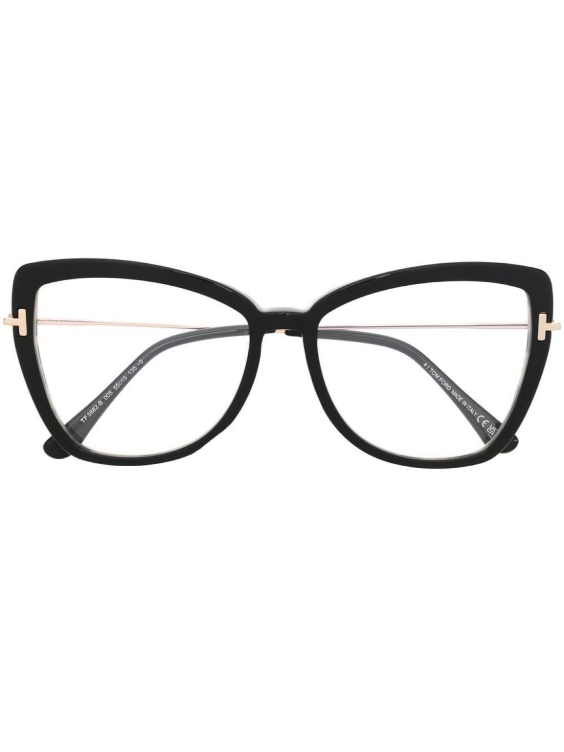 

TOM FORD Eyewear очки в оправе 'кошачий глаз' черепаховой расцветки, черный