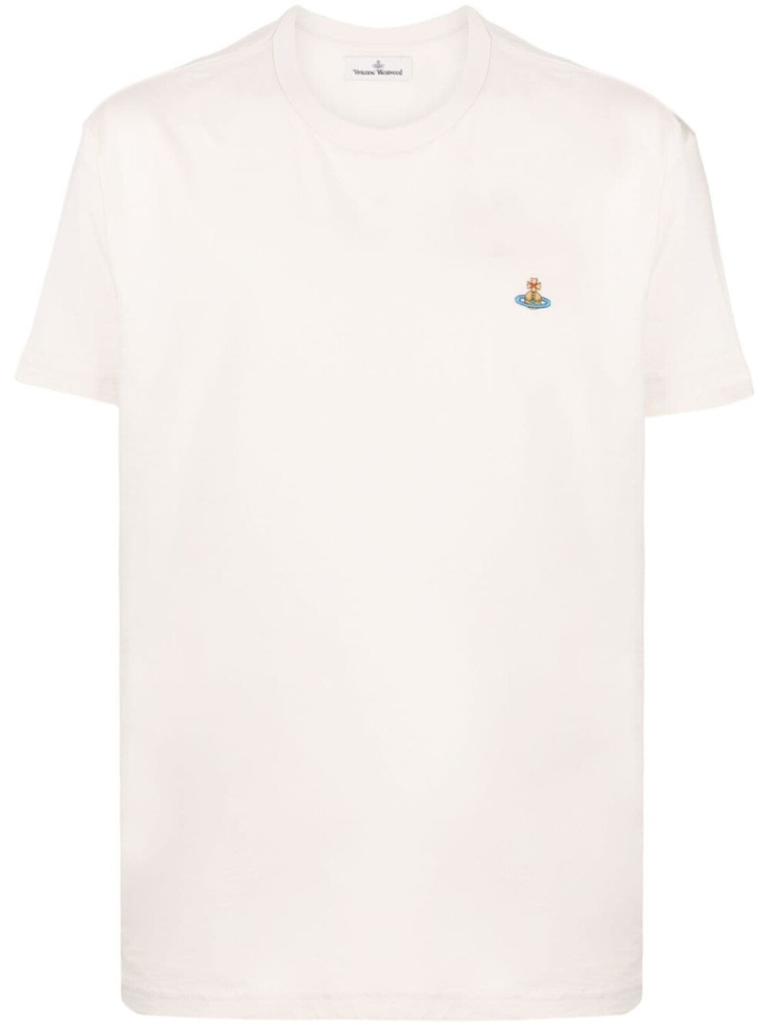 

Vivienne Westwood футболка с вышивкой Orb, нейтральный цвет