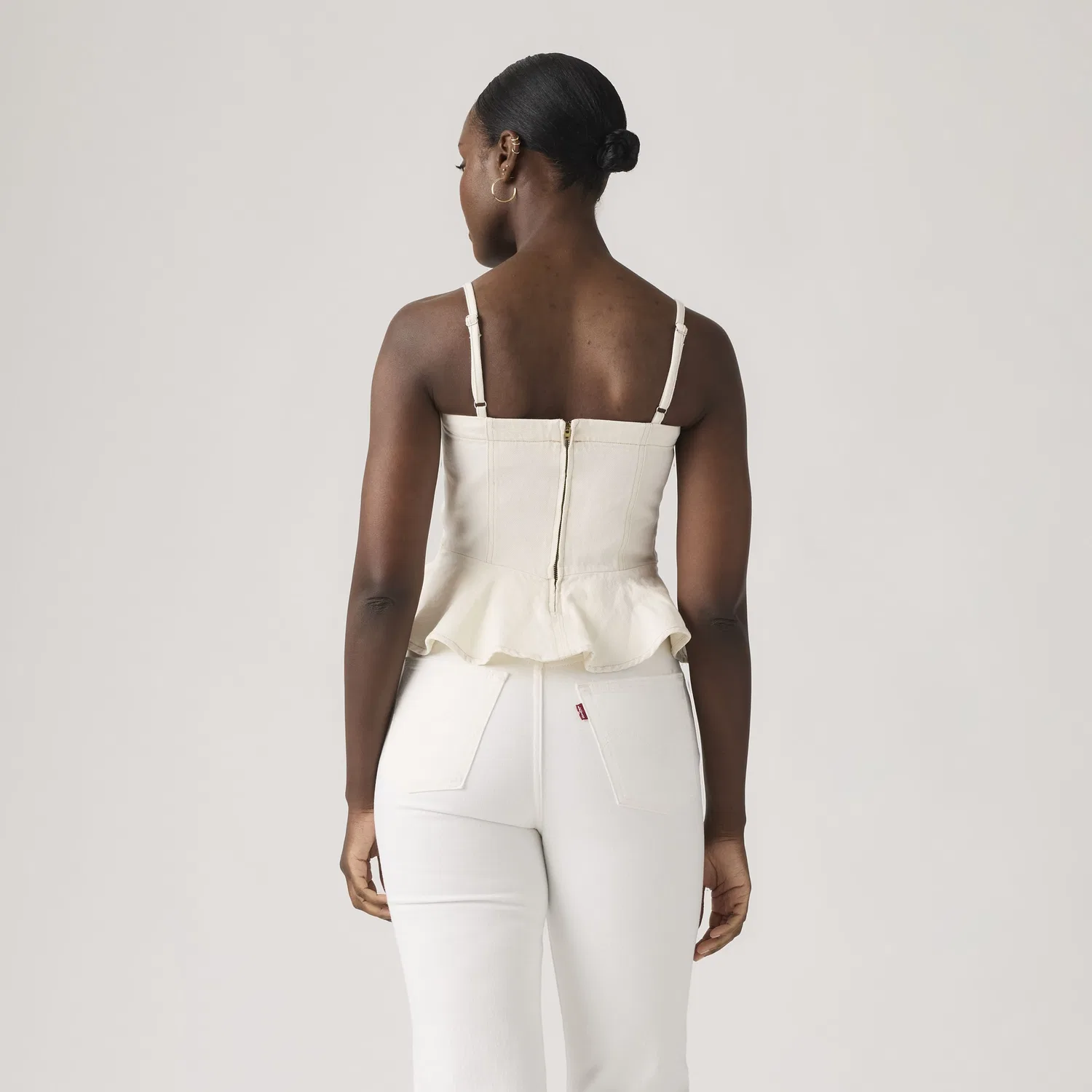 Легкий топ Anderson Flunce Levi's, White — фото 4
