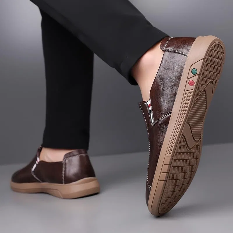 Мокасины кожаные Loafers Brown IGZBIBG — фото 4
