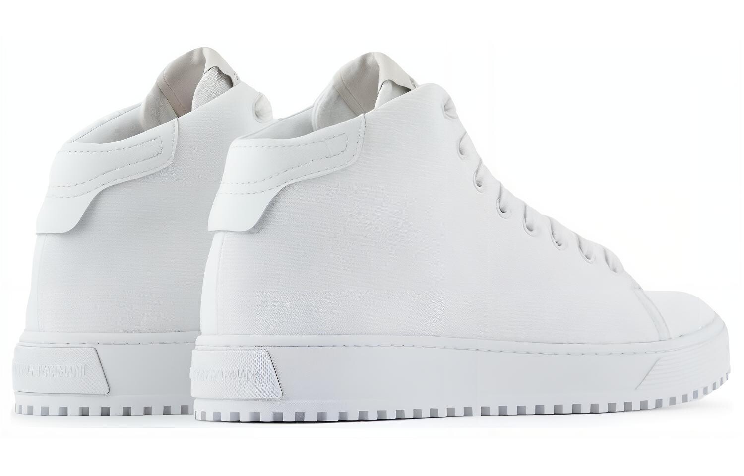 Кроссовки EMPORIO ARMANI EA Skateboarding Shoes Men High-top White, белый — фото 4