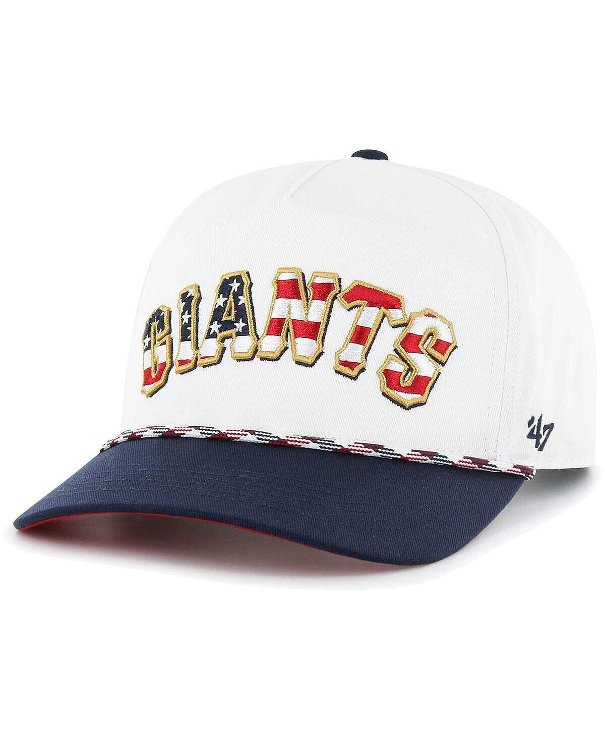 

Мужская белая шляпа Snapback с надписью San Francisco Giants Flag Script Hitch Snapback '47 Brand
