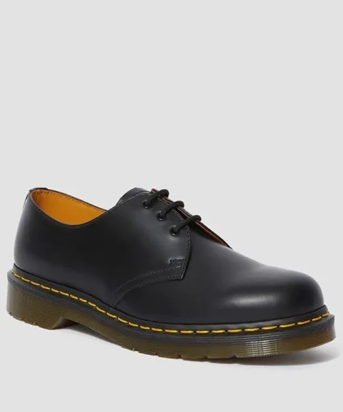 Мужские кожаные туфли Dr. Martens 1461 3 Hole чёрные — фото 2