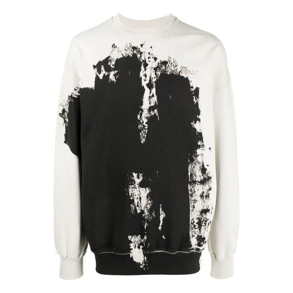 

Толстовка cotton relaxed crewneck sweatshirt 'black white' A-Cold-Wall*, черный