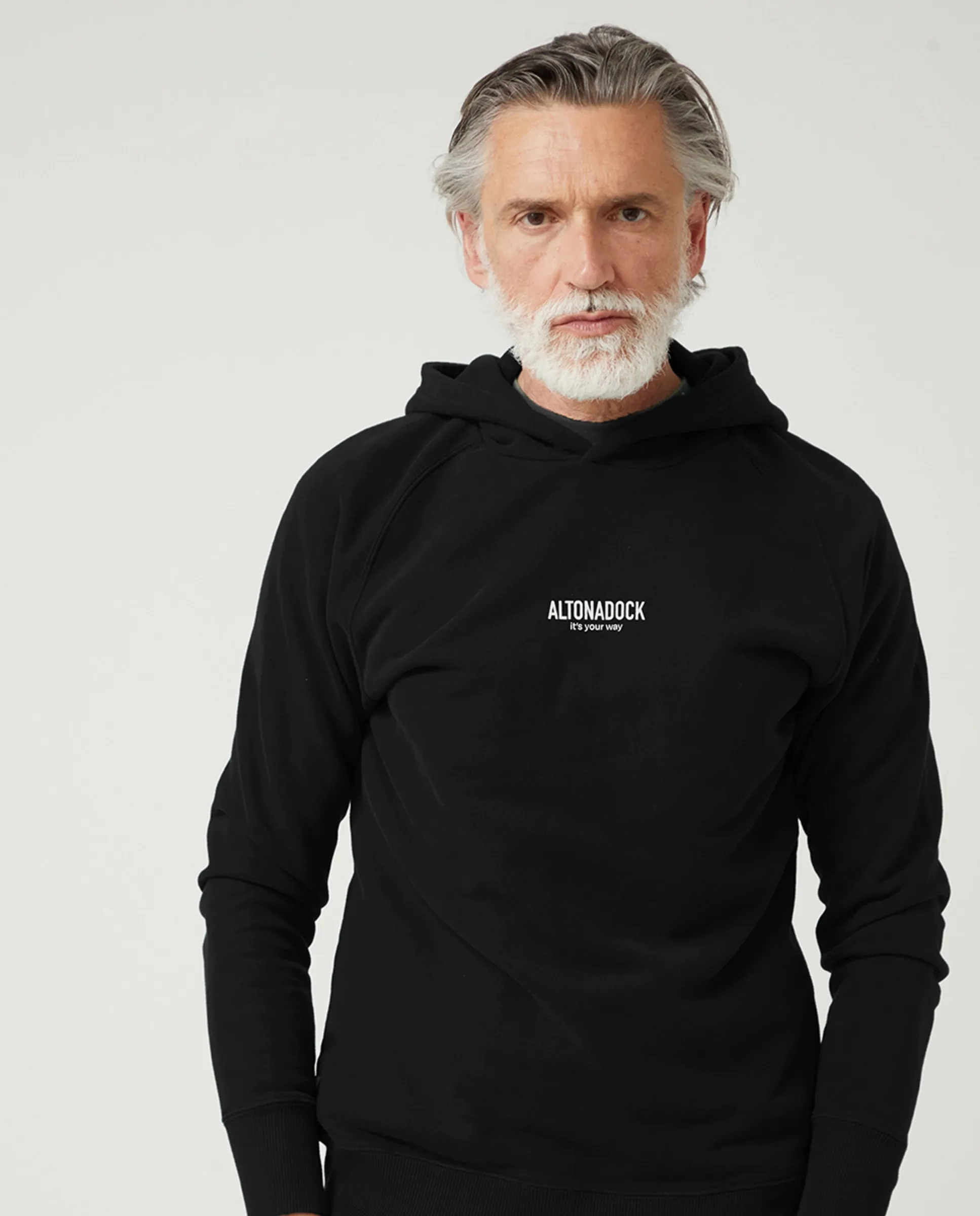 

Мужская толстовка с капюшоном slim fit Altonadock, черный