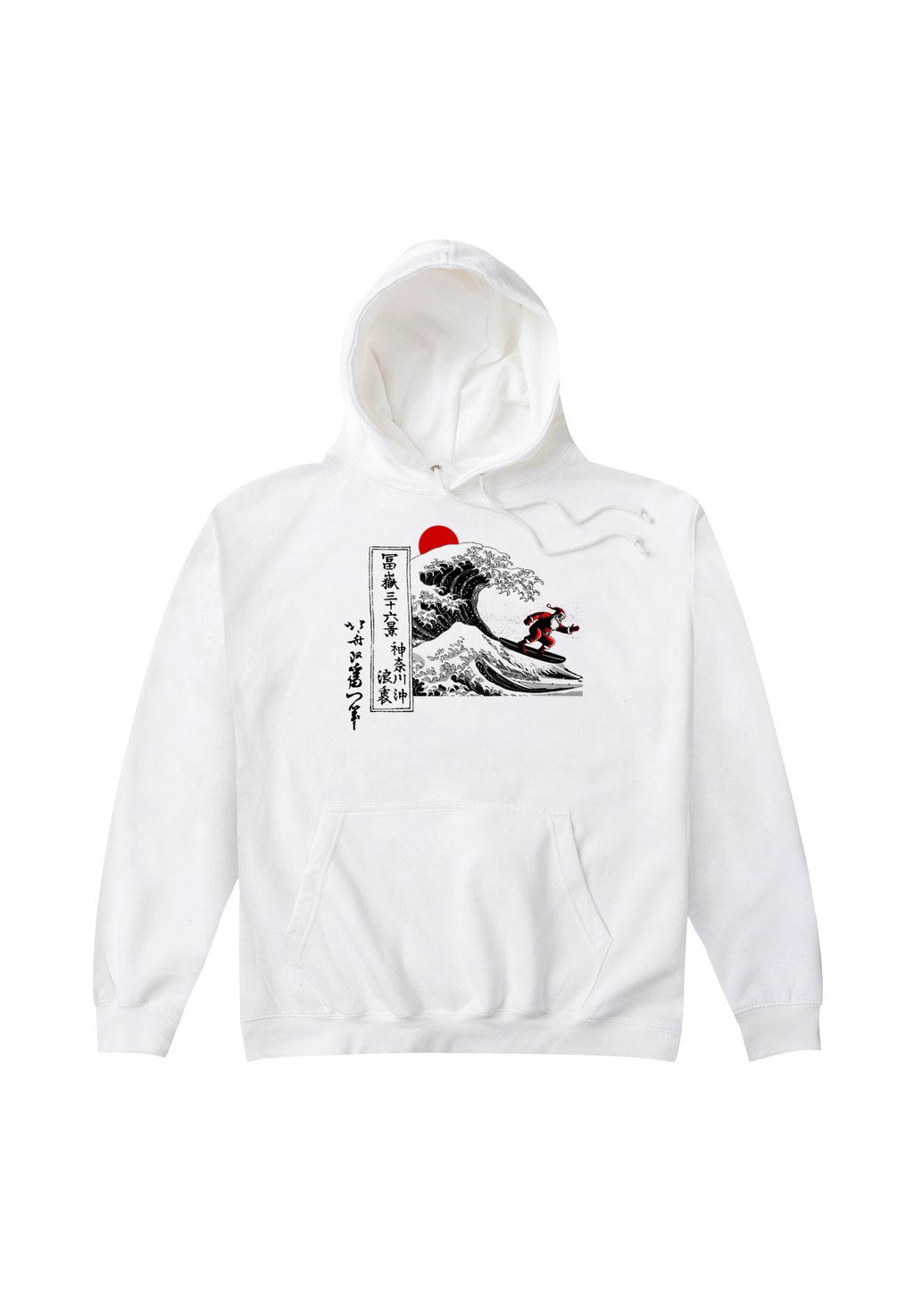 

Толстовка с капюшоном HOKUSAI SANTA GREAT WAVE apoh London, белый