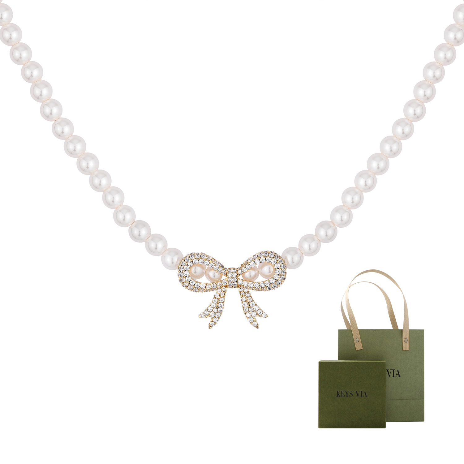 

Женский сплавной кулон на день рождения KEYS VIA, зеленый