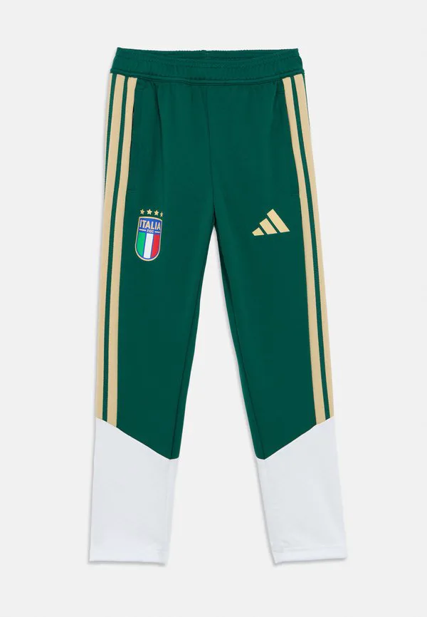 Figc италия тренировочные штаны, детские спортивные штаны унисекс Adidas Performance, Collegiate Green