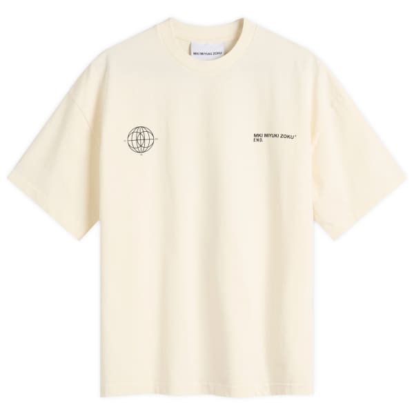 

End. x mki 152010 глобус футболка Mki Miyuki-Zoku, Parchment