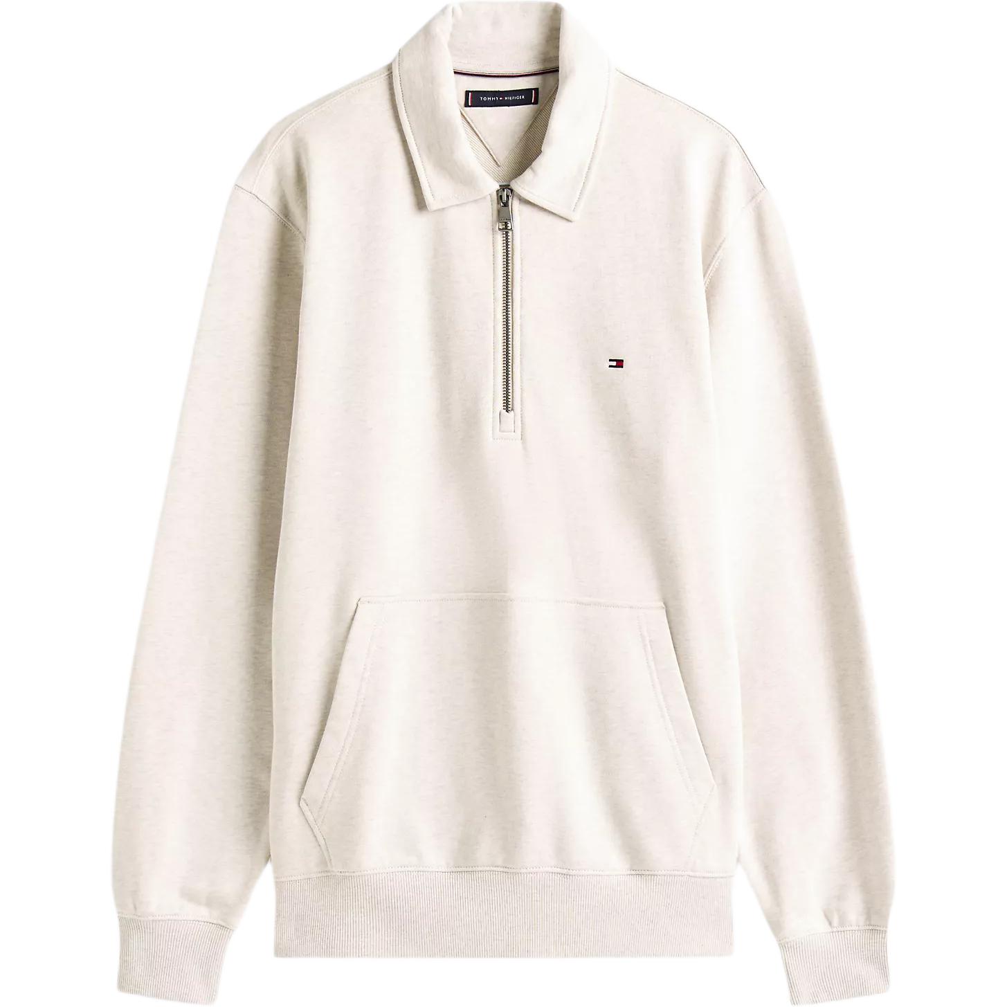 

Рубашка-поло на молнии Tommy Hilfiger, oat milk