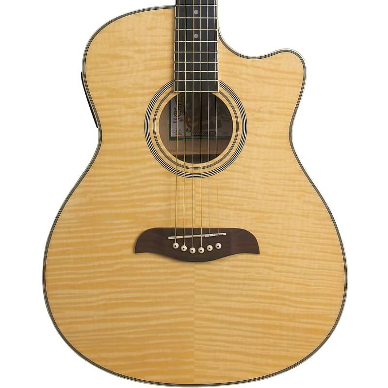 

Акустическая гитара Oscar Schmidt OACEFN Auditorium Acoustic Electric Guitar, Natural