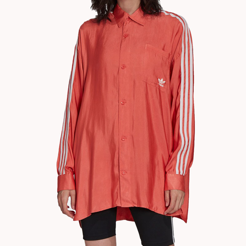 Футболка женская светло-алая Adidas Originals — фото 4