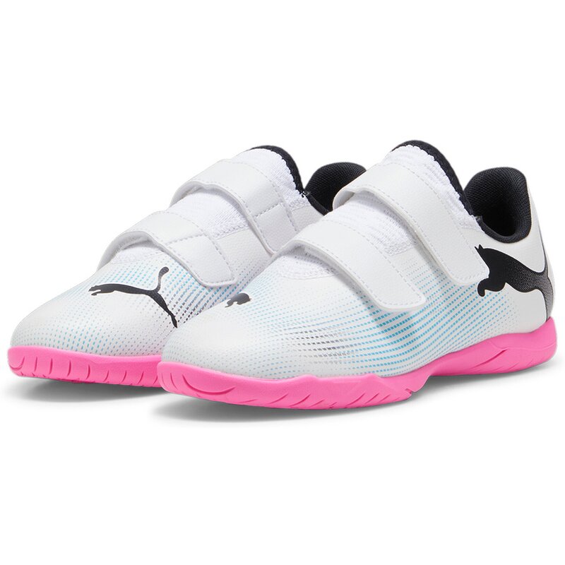Fussball-Hartplatzschuhe Future 7 play it v jr Puma, цвет puma white-puma black-poison p — фото 3
