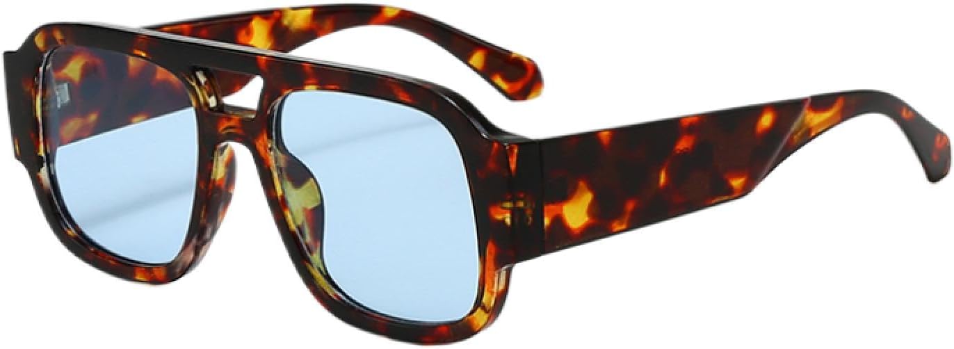 

Солнцезащитные очки с защитой от УФ-излучения UV400 | Большая оправа, двойные перемычки, широкие дужки | Для женщин и мужчин, для занятий спортом на открытом воздухе и вождения DSVIGF, 09