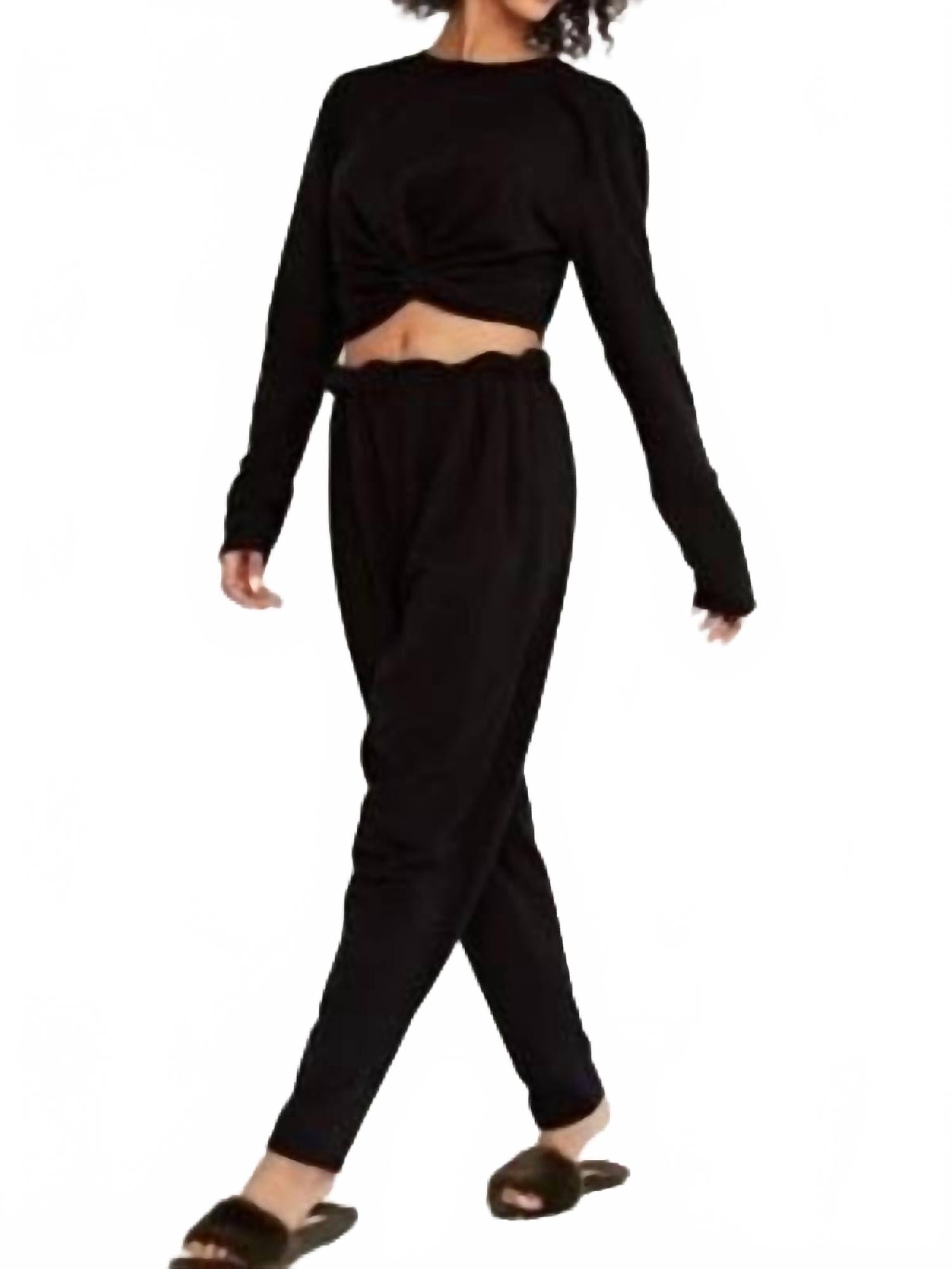 

PROJECT SOCIAL T Топ Florence с закрученным передом, черный