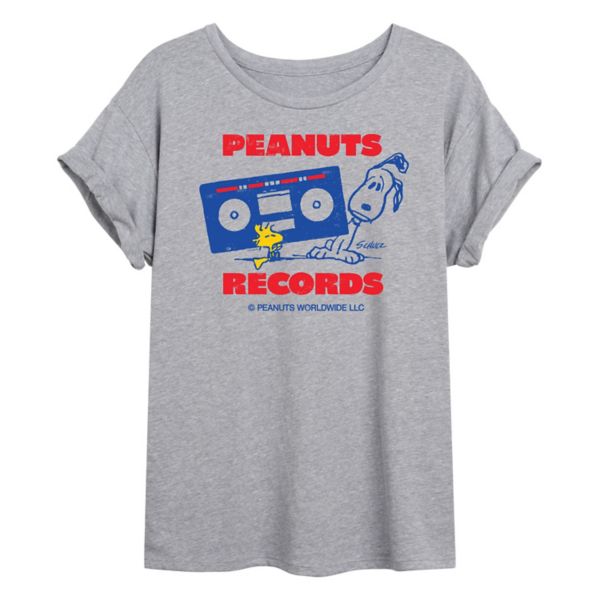 

Футболка Juniors peanuts records stereo oversize Licensed Character, серый
